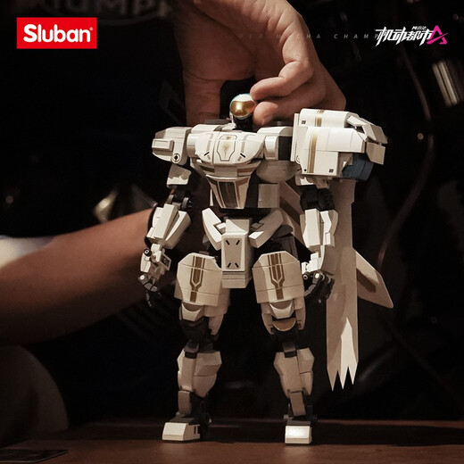 Happy Little Luban собрал строительные блоки Mecha Robot Alpha Mecha Arthur Boy Toy Model Model День Детский День подарок Alpha-Arthur 679