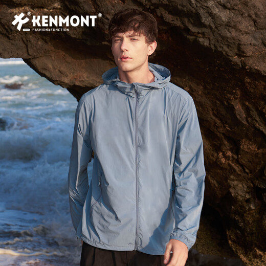 Kenmont con capucha suelta de manga larga ropa de protección solar al sol