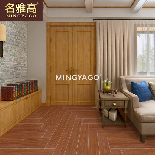 名雅高瓷砖北欧木纹砖仿实木客厅防滑地砖卧室仿木纹地板砖仿木纹条 150*900 CZ15901  一片价格，满箱发货 其他