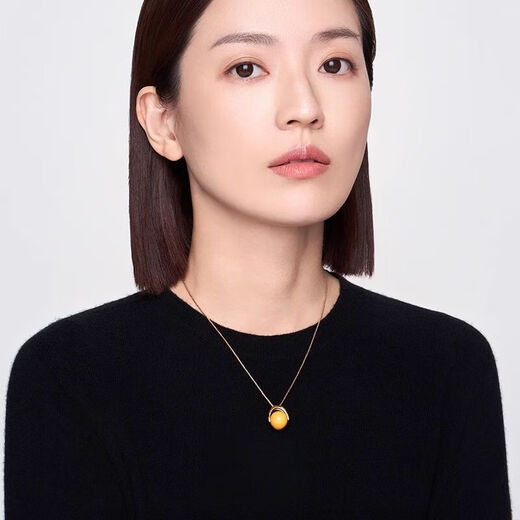 Fat Donglai's same beeswax pendant for women, Bailan necklace for women, 2024 new style for mom, 925 silver & beeswax