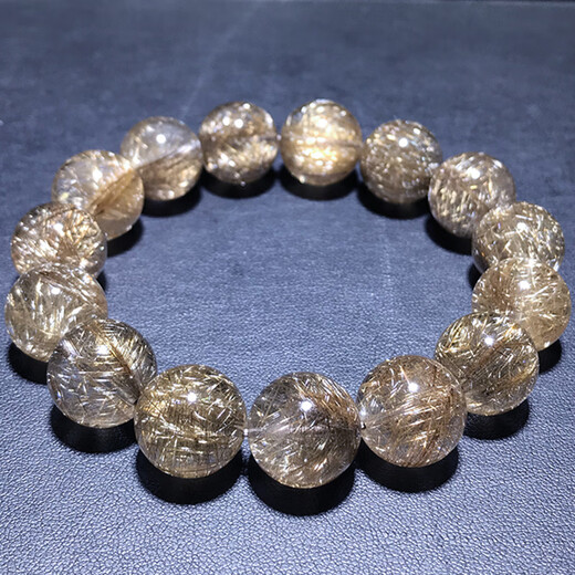 
Ouyin Natural Devil Silver Hair Crystal Crystal Bracelet White Hair Crystal Coffee Titanium Crystal Bracelet Blasting Venus Devil Hair 12052 Devil Silver Hair Crystal