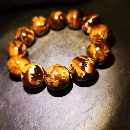 Phase stone edge optimized floating flower Burmese amber bracelet for men and women cave honey flower root amber beeswax bracelet single bead 20mm*12 pieces/string/men