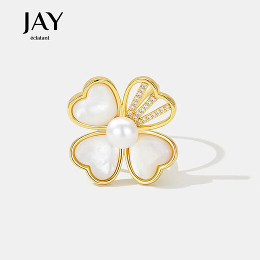 Jay four-leaf clover scarf buckle square scarf buckle clothing fixed buckle scarf buckle birthday gift for mother and elders