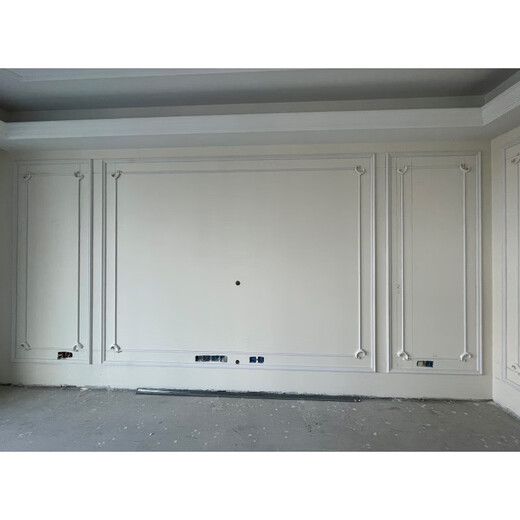 He Jiagong arc-shaped sun corner strip gypsum board decorative background wall polymer solid wood gypsum custom nail round arch arc white hard line 0mm OD-5012 length 2 meters 4 width 4.2 cm thick 2