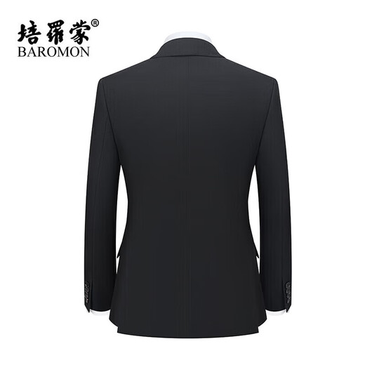 Peromon suit suit men's business suit wool business formal suit black D version 175