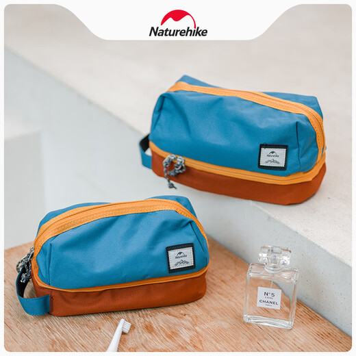 NatureHike large-capacity dry and wet separation toiletry bag for men and women travel portable storage bag cosmetics storage bag Yanbo Blue-S