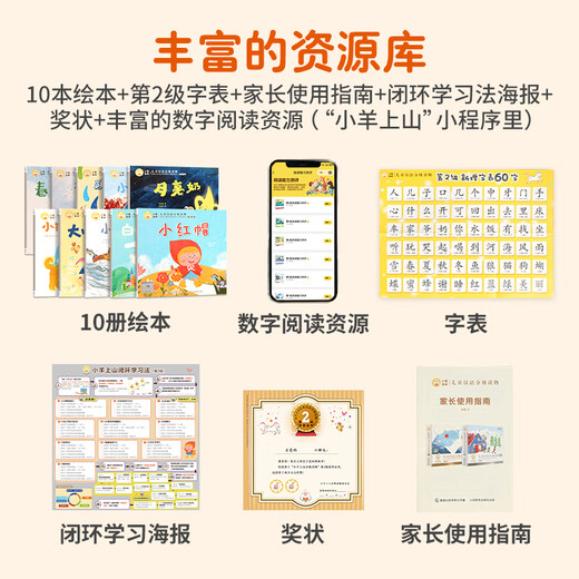 小羊上山分级阅读第123456级全套儿童绘本3-6岁幼儿园推荐0-3岁宝宝睡前故事书启蒙早教图书小班学前识字语言汉语读物 【组合装】小羊上山第1-3级 全30册