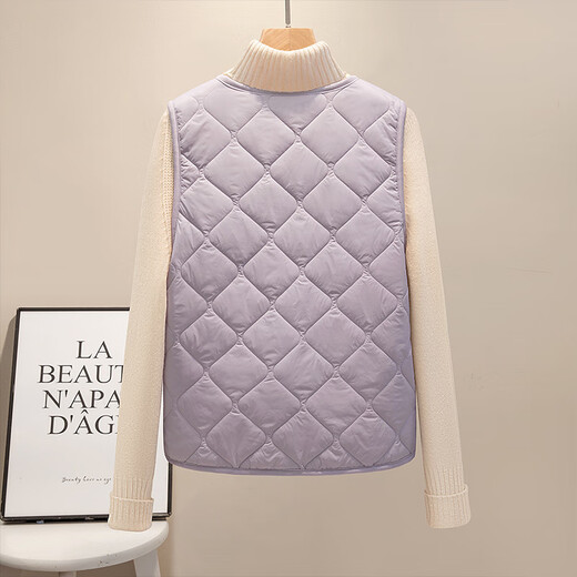 Sibaishe simple cotton vest 2025 autumn new women's casual loose style layered vest