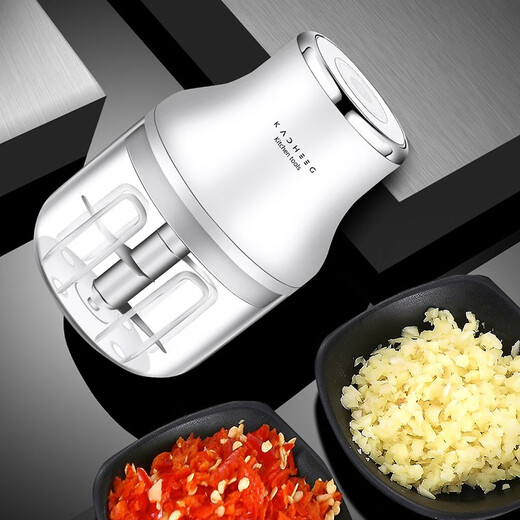 KACHeeG multifunctional electric garlic masher, garlic grinder, household mini cooking machine, garlic crusher, garlic crusher, garlic machine MOZI Mozhi electric garlic masher, small size