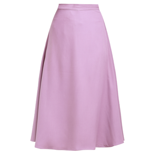 Wei Feng Skirt Women's Early Autumn New Women's Fashion Mid-Length High Waist Slim Covering Crotch A-Line Skirt Purple M