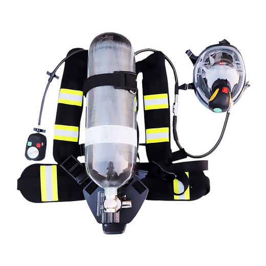 Hengtai Positive Pressure Air Respirator Firefighting 3C Certified Fire Emergency Rescue Mini Fire Station Portable Respirator RHZK6.8/C 6.8L Jingcangfa