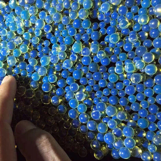 Shiqian natural Dominican blue amber 5A purified sky blue amber round beads loose beads pendant earrings bracelet with single bead 3mm purified sky blue multi-meter round beads