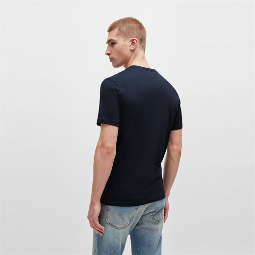 Hugo Boss Orange Label Men's Fashionable and Casual Cotton Short-Sleeved T-Shirt 50508584 10242631 Pink 694 M