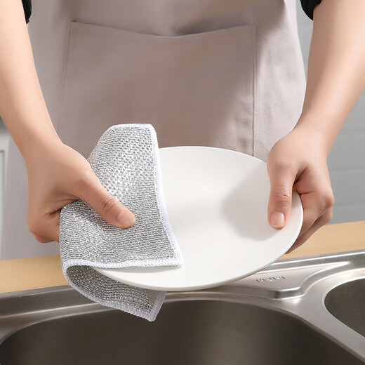 Meliya magic net rag scouring pad dishwashing cloth stove dishwashing pot artifact cleaning cloth instead of steel ball dishwashing towel 6 pieces