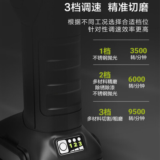 
WU806 small waist charging polishing and polishing brushless lithium battery angle grinder high power electric cutting machine WU806+WU3884.0 double electric + fast charging