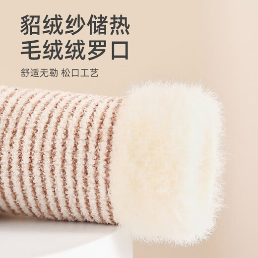 Youqi baby toddler socks winter thickened warm mid-tube floor shoes and socks cartoon cute infant non-slip toddler shoes