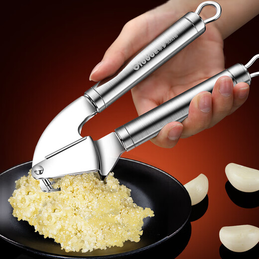 Olodo 316 stainless steel garlic press household garlic smasher garlic masher hand pressed garlic artifact garlic beater 316 stainless steel garlic press + free 304 garlic scraper