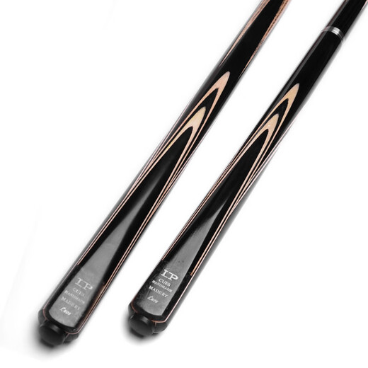 LPlp cue famous general billiard cue small head through snooker cue Chinese eight cue black eight table cue famous general 3/4 black leather cue box set 10