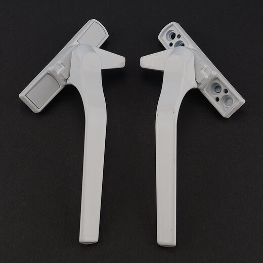 Hasdick Beijing warehouse delivery HKsq-148 window handle 50 type flat opening handle thickened plastic steel single point seven-character handle window lock outward opening right handle