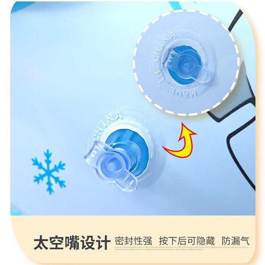 乐卡利游泳圈儿童婴儿游泳圈男女童宝宝游泳圈腋下圈坐圈座圈加厚防侧翻 蓝色企鹅【建议50斤以内】