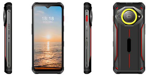 Écran Jeyu Hongsha M60 Smartphone Écran résistant à l'explosion d'explosion extérieure Téléphone mobile à l'épreuve des téléphones mobiles imperméable GPS Satellite GPS Position de 15000 mAh Batterie élevée Mémoire d'obsidienne Black (accès complet du réseau complet) 12 + 256