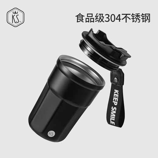 .美式咔咔杯KS-693 KS-693暖白 酷黑 冰川蓝 酷黑 400ml