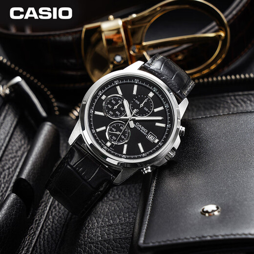 Casio (CASIO) watch men's three-disc casual simple student examination quartz Japanese and Korean watch New Year's gift MTH-5001L-1A
