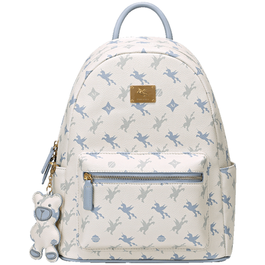Nucelle New Zhilan Shen Yue gleichen Pegasus-Rucksack für Frauen mit doppelten Schultern 2025 Pendeln Leichtes Studienbeutel große Kapazitätsgeburtstag Geschenkcreme Gelb große Version [kann auf 14-Zoll-Computer platziert werden]