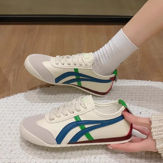 Huili Forrest Gump Shoes para mujeres en 2025 Nuevos zapatos blancos para zapatos de entrenamiento alemán alemanes delgados de verano.