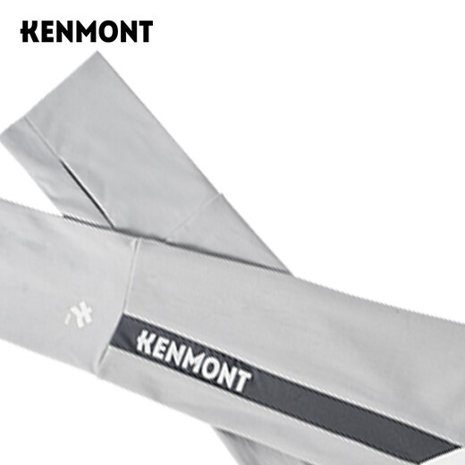 
Kenmont summer ice sleeve arm sun protection men's ultraviolet cool sleeve men ins trendy outdoor cycling long gloves 3894 light gray L