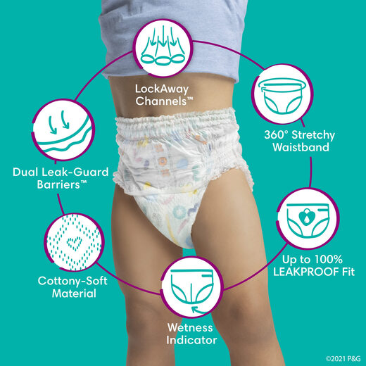 Pampers 帮宝适 4号尿布 144片 360°适合一次性婴儿尿布
