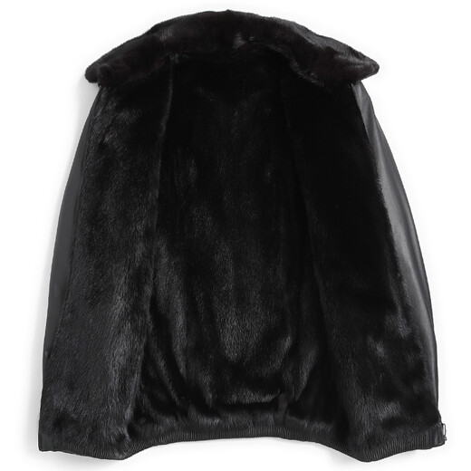 La marca Kaiser (Kaiser) usa dos lados con pelaje y chaqueta de cuero para hombres de una pie