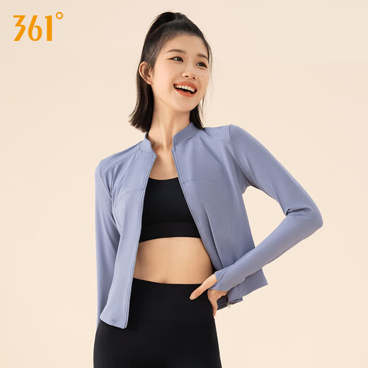 361 Yoga Wear Jacket Women's Top Tight Waist Slimming Pilates Fitness Clothing Running Training Sportswear Autumn and Winter