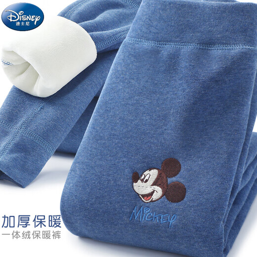 Disney boys' thermal pants for inner wear Disney children's thermal pants for men plus fleece long johns for boys and babies