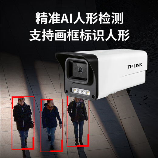 Cámara de vigilancia de TP-Link 4 millones de alumnos de alta definición a todo color Visión nocturna Poe Poe Pickup Outdoor Sound Camina de detección móvil impermeable TL-IPC544EP-W4