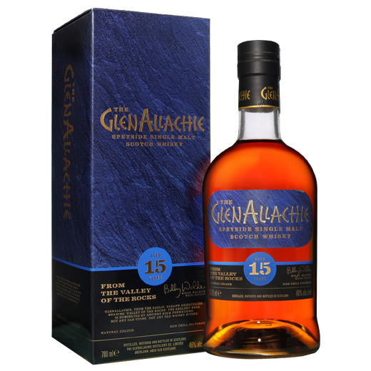 Glen Allachie Glen Allachie Single Malt Whisky 700ml Reino Unido Escocia Importado Vino Granélico de Vino Extranjero Whisky de 15 años