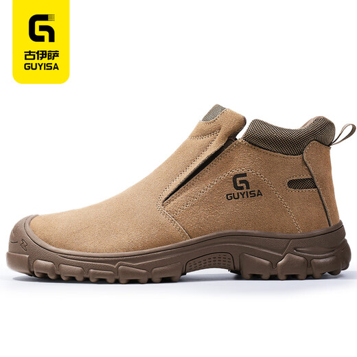 Guyisa (Guyisa) Schweißer Arbeitsschutzschuhe Herren-Laptop Anti-Smash Anti-PUNKTUR Leichtes Wear-Resistant Work Safety Shoes 3025G 43