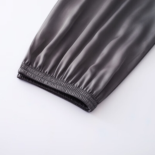 Modal Ice Seide Pyjamas Herren Sommer Dünne langärmelige 2025 Neue Herrenfeder und Herbst simulierte Seiden-Heimkleidung Set 1098 L [Vorgeschlagen 100-130jin [Jin ist 0,5 kg]]