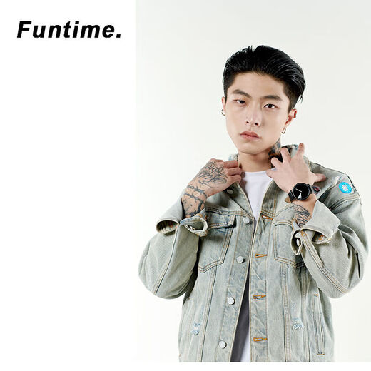 funtime手表创意潮流个性情侣初高中学生手表男女款防水 f9859清晰绿