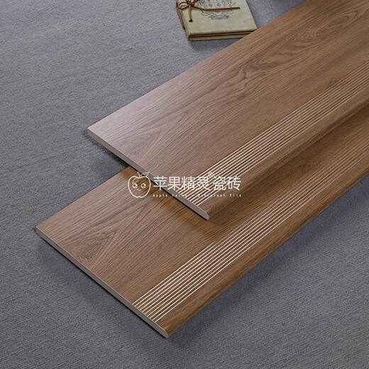 
Apple Elf Guangdong 300x1200 Arc stair step tile integrated floor tiles thickened wood grain tiles step tile step tile 12605 platform board 1.0cm thick 600x1200 300x1200