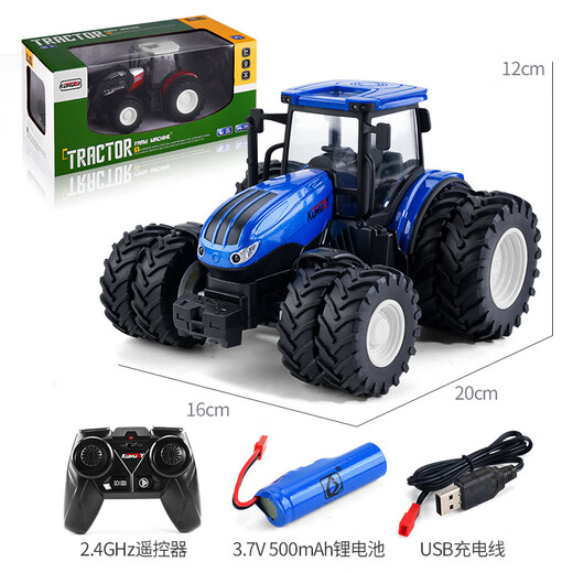 TRACTOR CAR de juguete con cubo de automóvil aleación de control remoto de control remoto