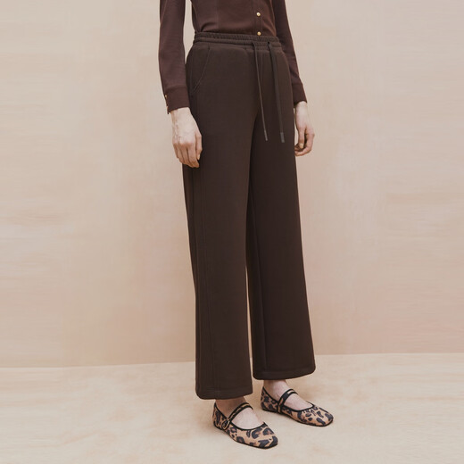 FIRSTSTATION FS Dayajia Slim Slant Pocket Straight Down Pants Women's 24th Autumn and Winter New Style Y601A Brown 160/68A/M