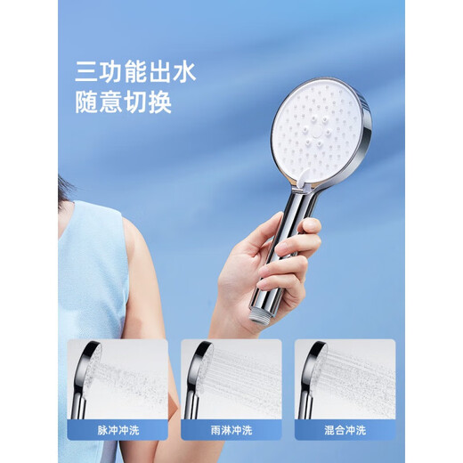 Huida salle de bain suralimentée à eau douche de pluie pulvérisation tête de tête de maison de douche noire tête simple tête 5012 5012-S01BK