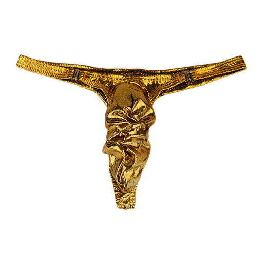 Confidential delivery, sexy men's sexy underwear, men's thong underwear, fully transparent T-pants, passion-free nightclub opening, large size gay men for male masturbation, alternative transparent, pink, one-size-fits-all, men's bilateral buckles, passionate U-convex sexy underwear, men's ice silk pleated sac bag, men's