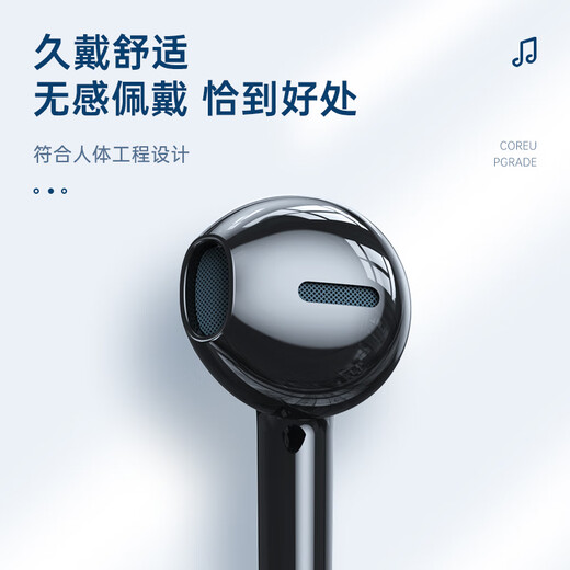 智国者（WITGOER）【3米加长线】电脑耳机有线入耳式带麦克风二合一台式机笔记本游戏耳麦电竞直播双孔插头圆头专用