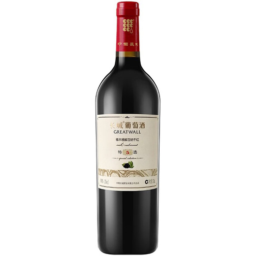 Great Wall Special Selected 5 Oak Barrel Dry Red Wine 750ml*6 Bottles Whole Box Production by COFCO