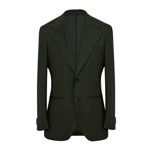 CULTUM 80-count wool Italian Naples single-breasted suit suit men's light business commuter casual suit three-piece suit dark khaki single suit XXS (48A)