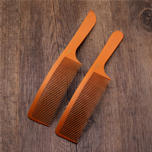 Curved haircut bend comb, special curved comb for barber shop, men's haircut flat hair comb curved bend comb apple flat T880+T881 1 each