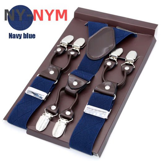 Sangle pour hommes de NY-NYM Boîte à six glipons pour hommes du pantalon du marié Sobile élastique de la ceinture élastique de toutes saisons