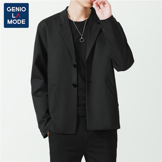 GENIOLAMODE brand suit men's casual single West Hong Kong style coat small suit Korean style trendy groom and groomsmen dress